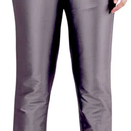 almarwa Women Regular Fit Grey Silk Blend Trousers-picture-24