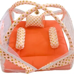 kicksity Soft net bed mosquito laddu gopal bigger bed with pillow (Cotton) Dress-picture-36