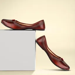 riyashi Women's Flat Jutti Ethnic Traditional Flat Belly Bellies For Women-picture-26