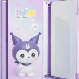 k3nterprises Happy Every Day Cute Cartoon Magnetic Pencil Case For Kids Stationery Gift Box kuromi Art Metal Pencil Box-picture-32