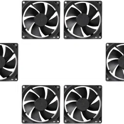 Electronic Spices PACK OF 10 DC 12V Cooling Fan for PC Case, CPU Cooler Radiator (Black) Cooler-picture-10