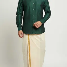 sjf Men Cotton Blend, Polyester Shirt Set-picture-24