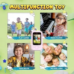 online hub Kids Smart Learning Phone with Dual Camera & Music Games – Unicorn image 4