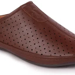 fausto Ethnic Festive Fashion Wedding Comfort Lightweight Back Open Jutis and Mojaris For Men image 2