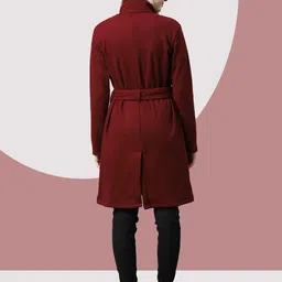 rigo Cotton Blend Solid Coat For Women image 3