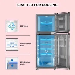 black+decker 241 L Frost Free Double Door 3 Star Refrigerator image 4