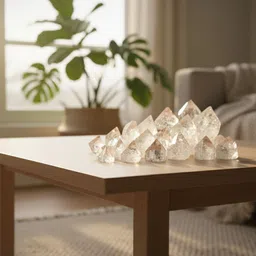 cfc Natural Apophyllite Crystal Points Set of 4 – Clear Diamond Pyramid Shape Regular Square Crystal Stone image 3