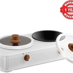 jaypee plus Cook Smart Dual Cooking Station with Non Stick Coating for Reheating & Cooking Cook and Serve Casserole Set image 3