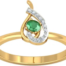 avsar AVR675YB 14kt Cubic Zirconia Yellow Gold ring-image-2