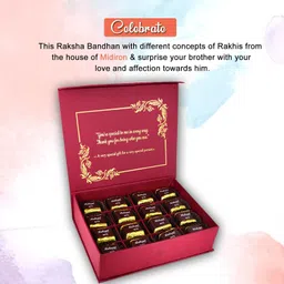 me&you Fancy Rakhi Set with Chocolates & Card for Brother | Watch for Bhaiya - 16 Paper Gift Box image 4