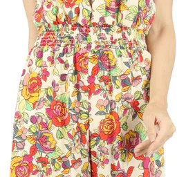 fuegobella Floral Print Women Jumpsuit image 5