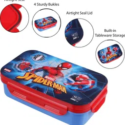 marvel Avengers Spider Man Single Compartment Insulated 2 Containers Lunch Box image 5