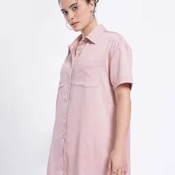 glitchez Women Shirt Pink Mini/Short Dress image 5
