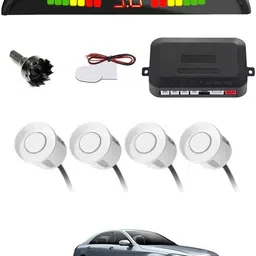 zplus Universal 4 White Reverse Parking Sensor With LED Display For Cars-230 Safety of Passengers/Car One Alarm Kit-1080 Parking Sensor-picture-38