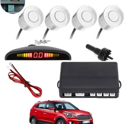 autofetch Universal 4 White Reverse Parking Sensor-AF25N306 Universal 4 White Reverse Parking Sensor-AF25N306 Parking Sensor image 1