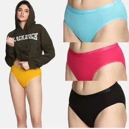 lux cozi Pack of 4 Women Hipster Multicolor Panty image 1