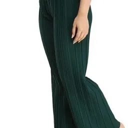 lehmus Women Relaxed Multicolor Cotton Blend Trousers image 2