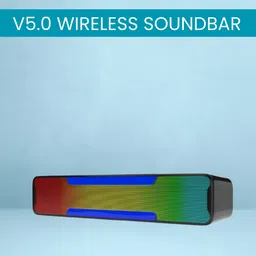 GUGGU Megabar (PORTABLE HOME TV SOUNDBAR) Dynamic Thunder Sound With RGB LightYK410 20 W Bluetooth Soundbar-picture-45