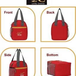loyal choice Pack of 2 COMBO Lunch Bag Small for Office Men Women and Kids Waterproof Lunch Bag image 4