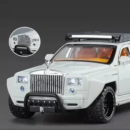 nickspool 1:32 6x6 RR Phantom Die-Cast Car with 6 Doors, Lights & Sound Toy image 3