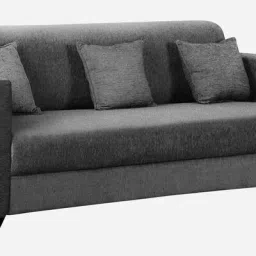 febonic Nebula Fabric 3 Seater Sofa in Charcoal Grey Colour image 3