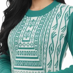 ss fashion Women Wool Kurti Palazzo Set image 3