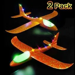 riddhi crafts Pack of 2 Foam Aeroplane Toy, Large Throwing Foam Plane Toy, Light Glider Plane image 3