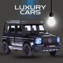 mallexo 1:32 Scale Die-Cast Gwagon Metal Pull Back Thar Toys & LED Light Toyset for Kids image 5