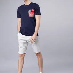 highlander Printed Men Grey Chino Shorts image 2