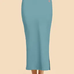 Trendmalls New.P02-Teal Lycra Blend Petticoat image 1