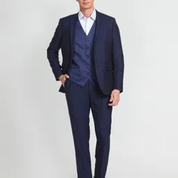 arrow Men 3 Piece Suit Solid Suit image 2