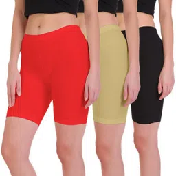 tt Solid Women Black, Red, Beige Tights-picture-11