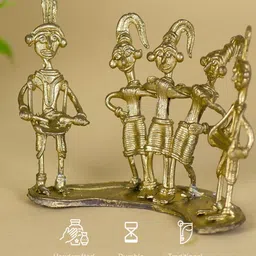 sowpeace Hymn Of Happiness Gold Brass Figurine image 4