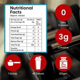 wellivra Creatine Monohydrate Powder for Muscle Recovery | Unflavoured Micronized Creatine image 2