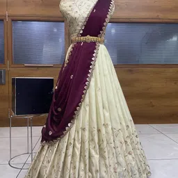 mr y Embroidered Semi Stitched Lehenga Choli image 1