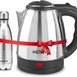 milton Combo Set Insta Electric Stainless Steel Kettle, 1.5 Litres, Silver and Duo DLX Thermosteel Hot or Cold Stainless Steel Water Bottle, 350 ml, Silver Electric Kettle-picture-25