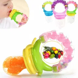 en ligne BPA-Free Silicone Nipple Food Nibbler for Fruits and Veggies, Fruit Teether and Feeder image 3