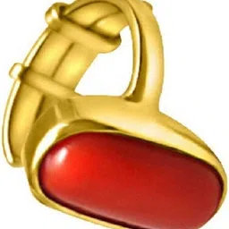 genzcomplex 5.55 Ratti Coral Ring with Natural Moonga Astrological Stone Ring Copper Coral Ring-picture-31