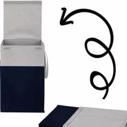 regiller 68 L Blue, White Laundry Basket image 2