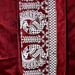 AMIT ONLINE Readymade Elastic Silk Dhoti for men, Free Size, Ready to wear Dhoti Only Printed Men Dhoti image 5