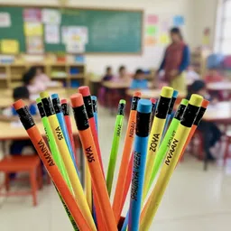 d phoenix Personalized Name Pencils – Multicolor Custom Engraved Set of 20 Pencil image 3