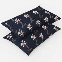 rumps Woolen King Fitted (Elastic) 320 TC Floral Bedsheet image 5