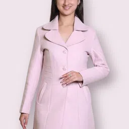 troo blue Women Solid Double Breasted Casual Blazer-picture-13