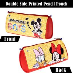 Pencil Pouch Disney Mickey Dots Art Canvas Pencil Boxes image 2