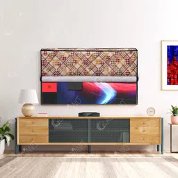 Glassiano Waterproof LED TV Cover for Compatible for All Models, for 24 inch LED - Double Use -Transparent & Printed Flap - 24 Inches LED TV Cover-picture-17