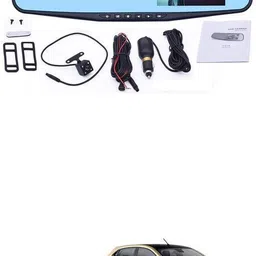 gonama Universal For Car Dual Lens Dvr Dash Camera 4.3inch Rearview Mirror For ALT-ROZ Universal For Car Dual Lens Dvr Dash Camera 4.3inch Rearview Mirror For ALT-ROZ Parking Sensor-picture-12