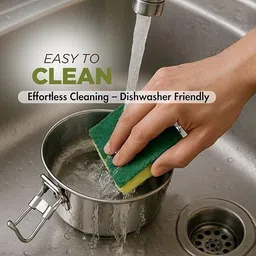 udine Stainless Steel Lunch Box/Tiffin with Locking Clip combo offer 2 Containers Lunch Box image 5