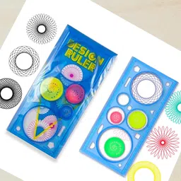 Spirograph Design Scale Set Spirograph Geometric Ruler Drafting Tool Toy Ruler-image-3