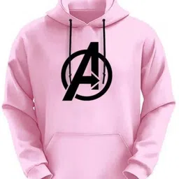 dinesh fashion Men Printed Hooded Neck Pink Sweater-picture-11