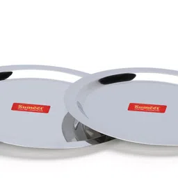 sumeet Stainless Steel Heavy Gauge Ciba/Lids/Tope/Cheeba Cover 9.52 inch, 10.31 inch, 10.82 inch, 11.29 inch Lid Set image 5